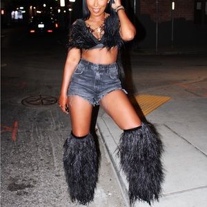 YSL yetti boots black